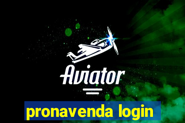 pronavenda login